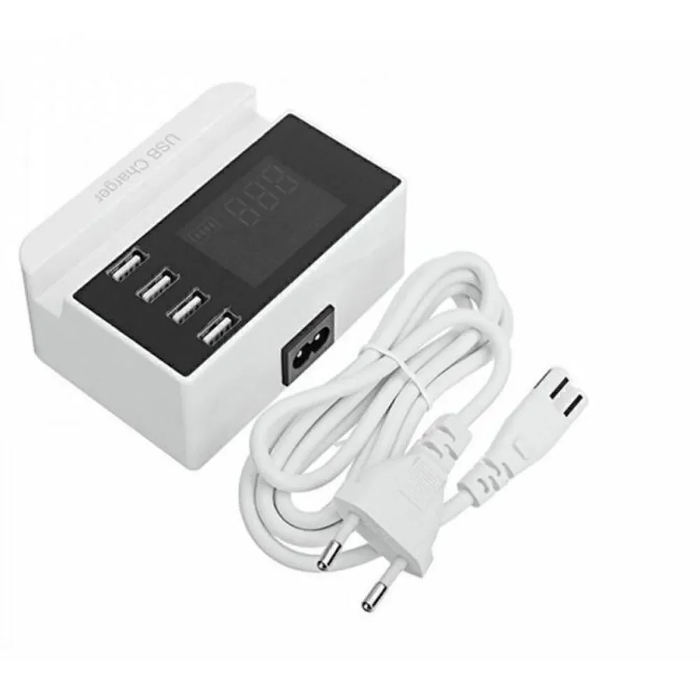 Tobo 4 USB Port Adapter LCD Display with 4 USB Port 18W 3.5AMP Universal Charger